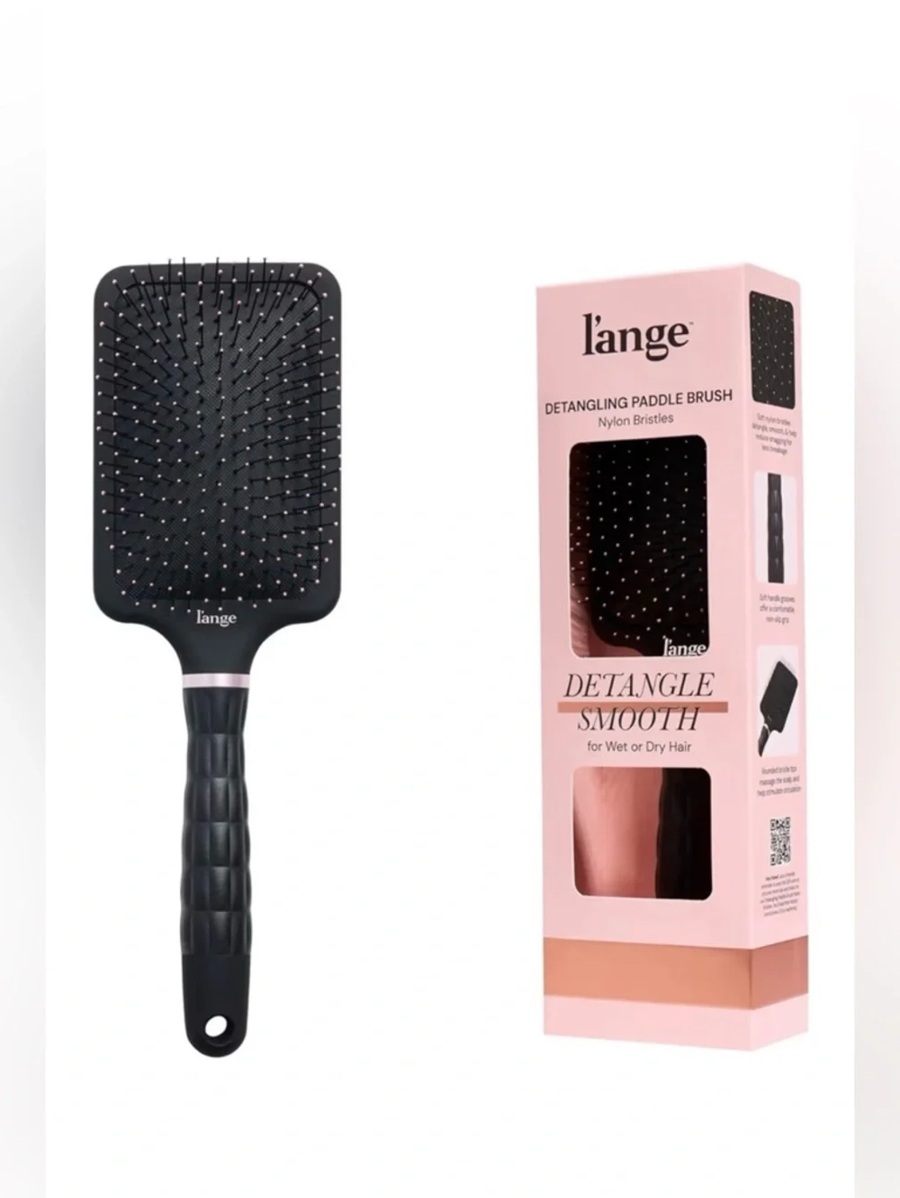 L’ange Black Detangling Paddle Brush